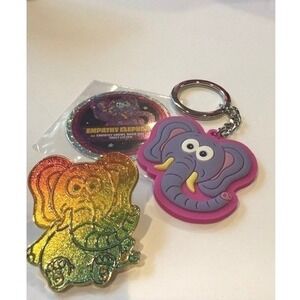 VeeFriends Empathy Elephant Rainbow New year You Pin 199 Keychain Signed Set